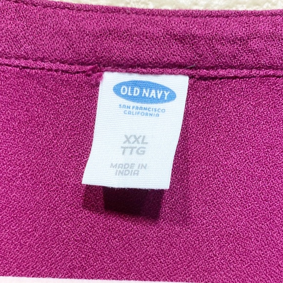 Old Navy XXL Maroon Long  Sleeve Top - Picture 6 of 6